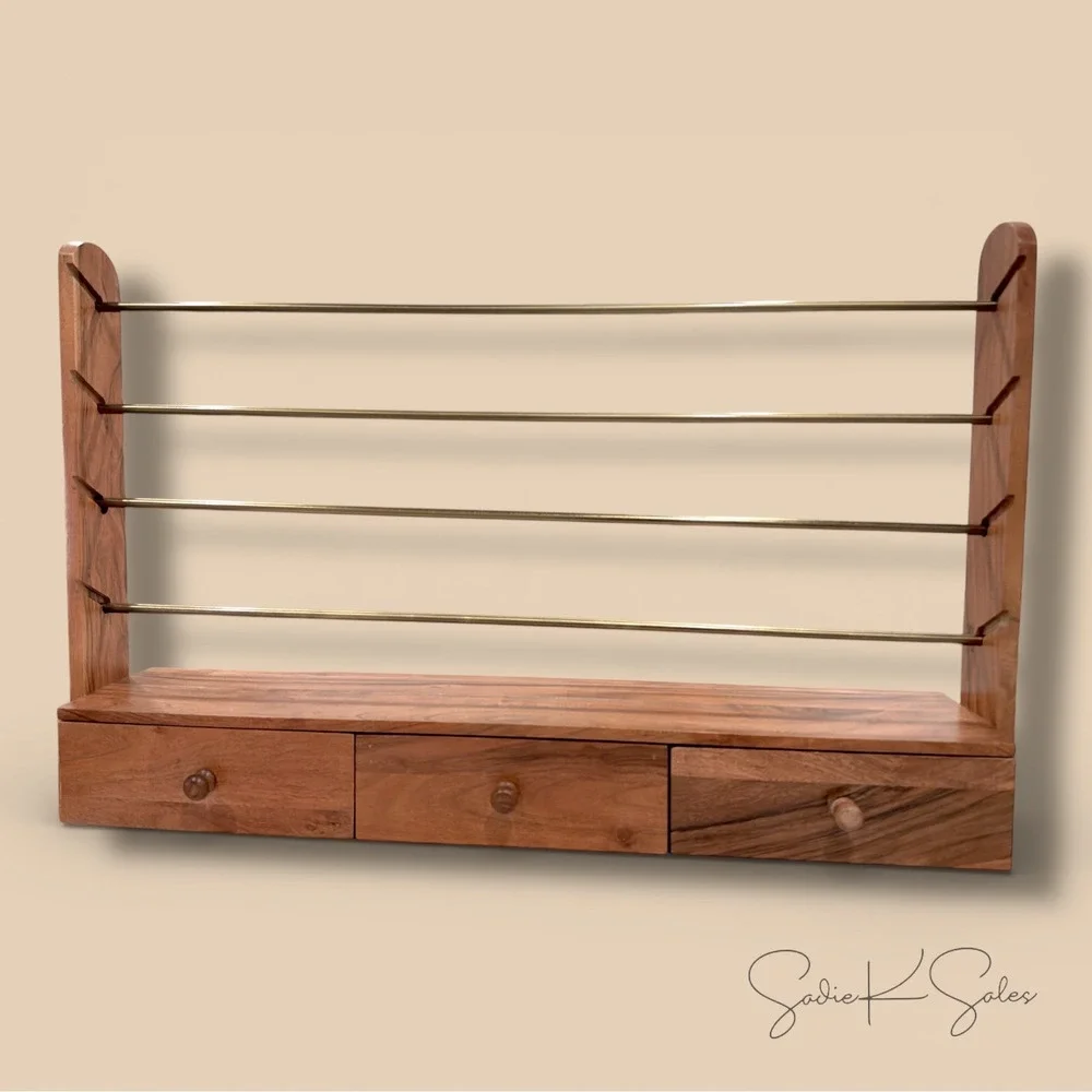 Brass & Wood‎ Gift Wrap and Ribbon Holder - Hearth & Hand Magnolia, Target 2025